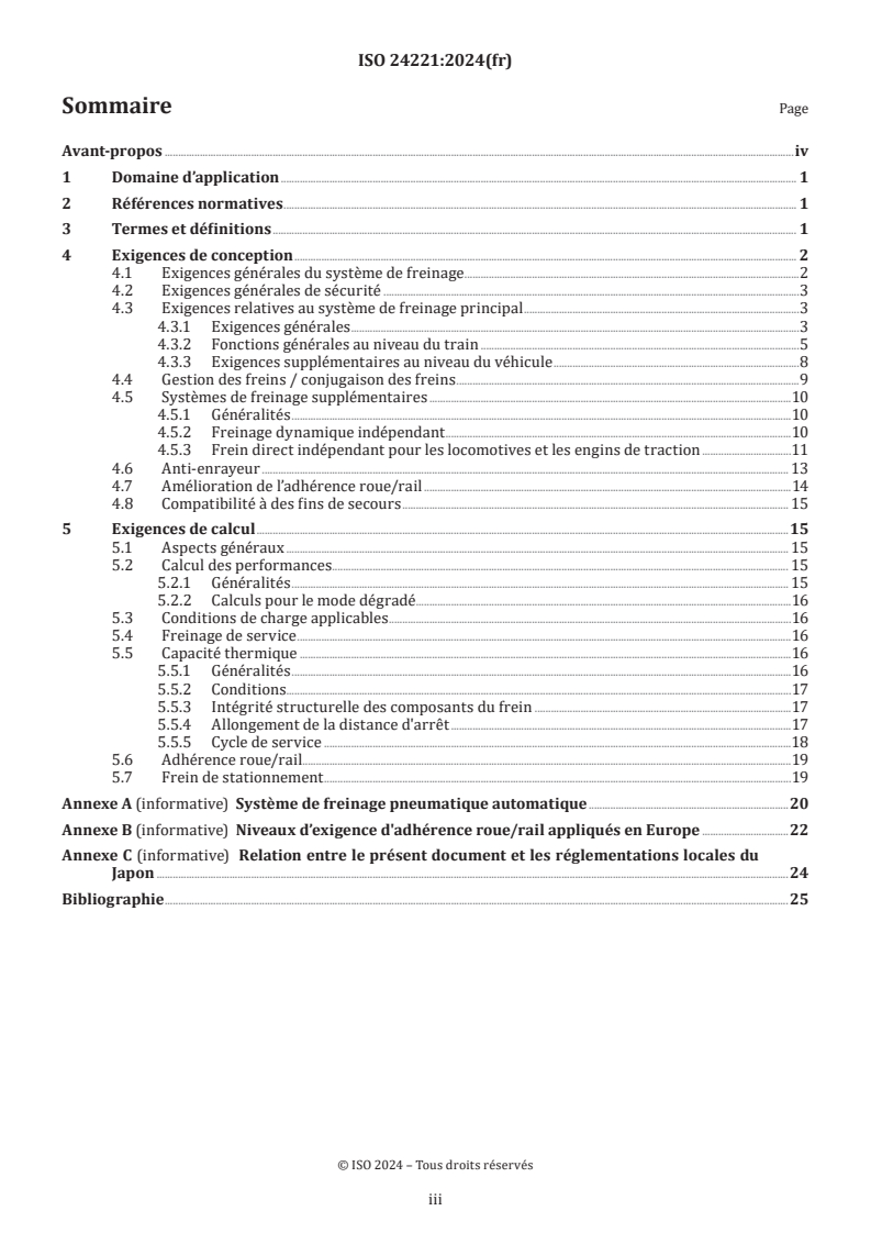 ISO 24221:2024 - Applications ferroviaires — Système de freinage — Exigences générales
Released:8. 03. 2024