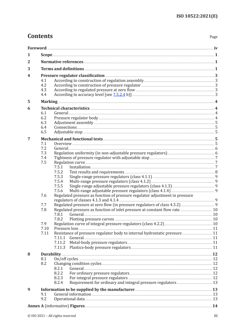 ISO 10522:2021 - Agricultural irrigation equipment — Direct-acting pressure-regulating valves
Released:8/25/2021