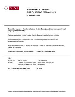 EN 16186-5:2021+A1:2023 - Page 1 preview