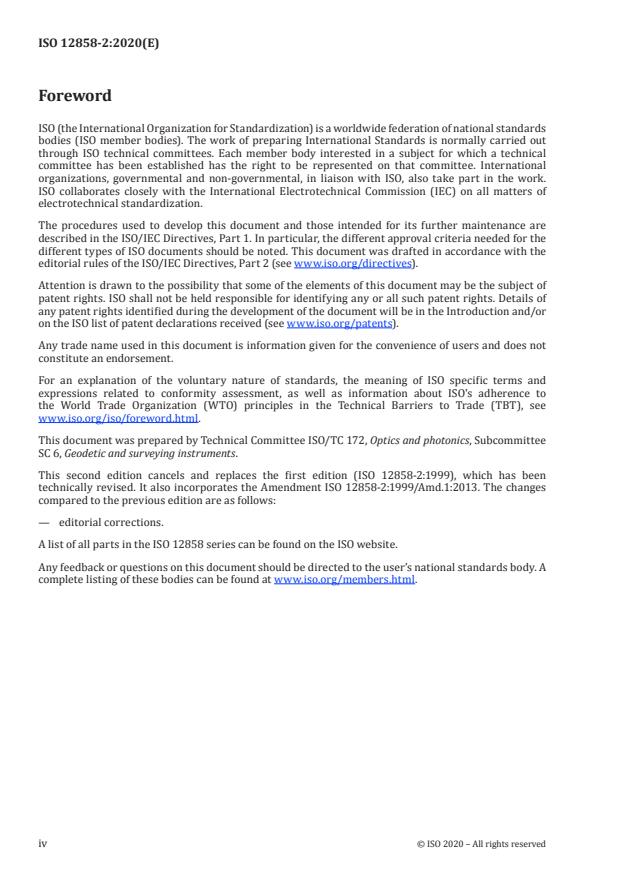 ISO 12858-2:2020 ISO 12858-2:2020 - Optics and optical instruments -- Ancillary devices for geodetic instruments - Page 4 preview