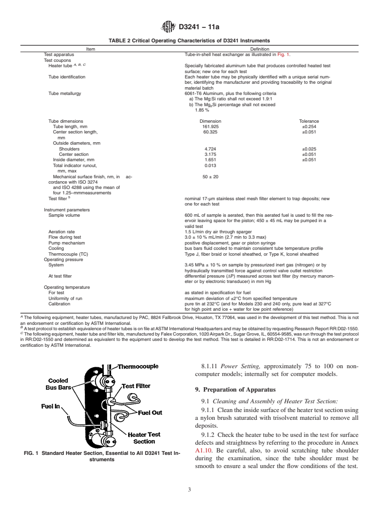 ASTM D3241-11a - Standard Test Method for Thermal Oxidation Stability of Aviation Turbine Fuels