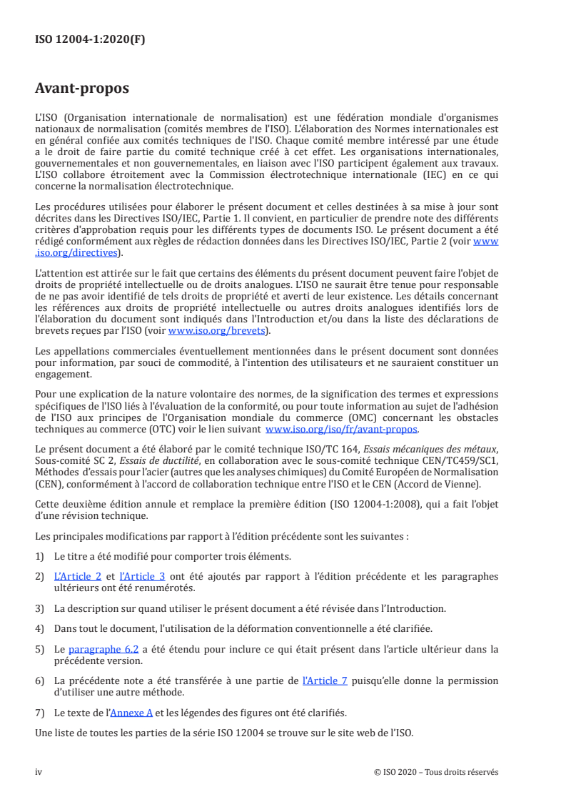 ISO 12004-1:2020 ISO 12004-1:2020 - Matériaux métalliques — Détermination des courbes limites de formage pour les tôles et bandes — Partie 1: Mesurage et application des diagrammes limites de formage dans les ateliers d'emboutissage
Released:10/26/2020 - Page 4 preview