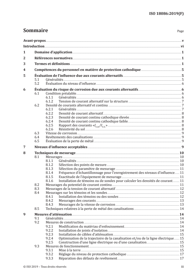 ISO 18086:2019 - Corrosion des métaux et alliages — Détermination de la corrosion occasionnée par les courants alternatifs — Critères de protection
Released:12/10/2019