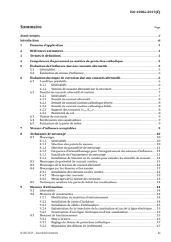 ISO 18086:2019 - Corrosion des métaux et alliages — Détermination de la corrosion occasionnée par les courants alternatifs — Critères de protection
Released:12/10/2019 - Page 3 preview
