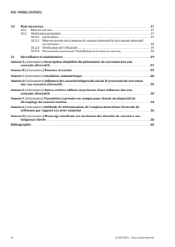 ISO 18086:2019 - Corrosion des métaux et alliages — Détermination de la corrosion occasionnée par les courants alternatifs — Critères de protection
Released:12/10/2019 - Page 4 preview
