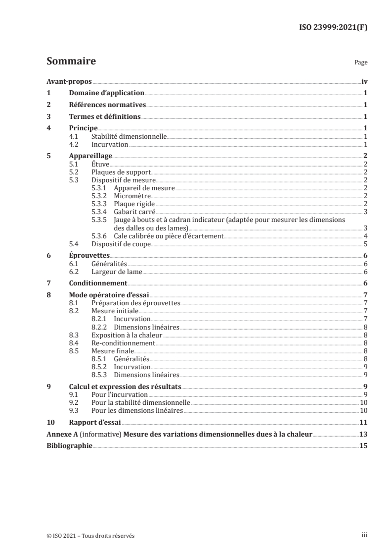 ISO 23999:2021 ISO 23999:2021 - Revêtements de sol résilients — Détermination de la stabilité dimensionnelle et de l'incurvation après exposition à la chaleur
Released:11/3/2021