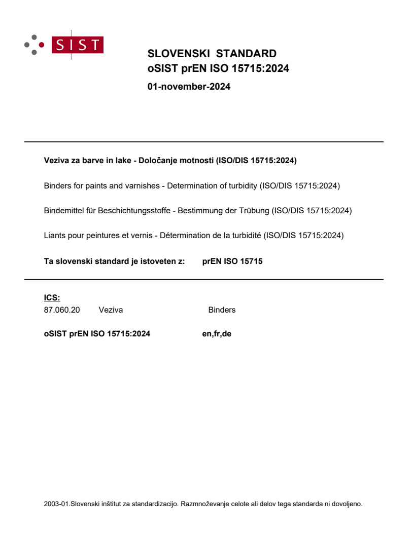 prEN ISO 15715:2024