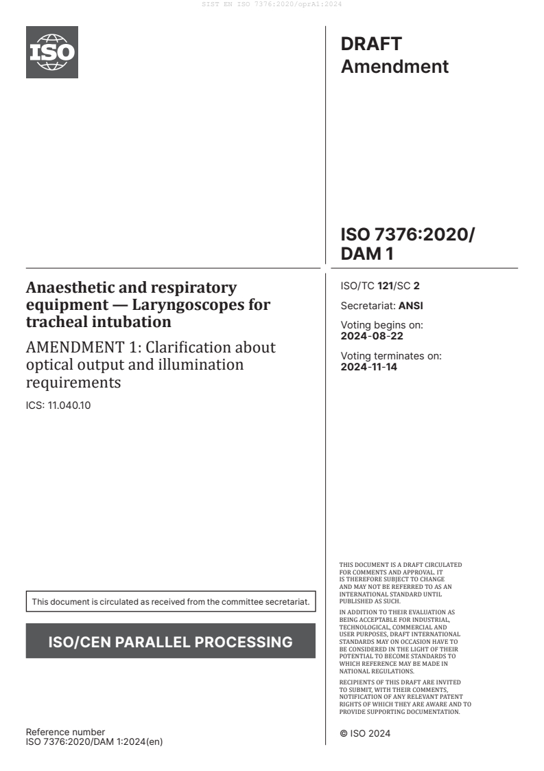 EN ISO 7376:2020/oprA1:2024