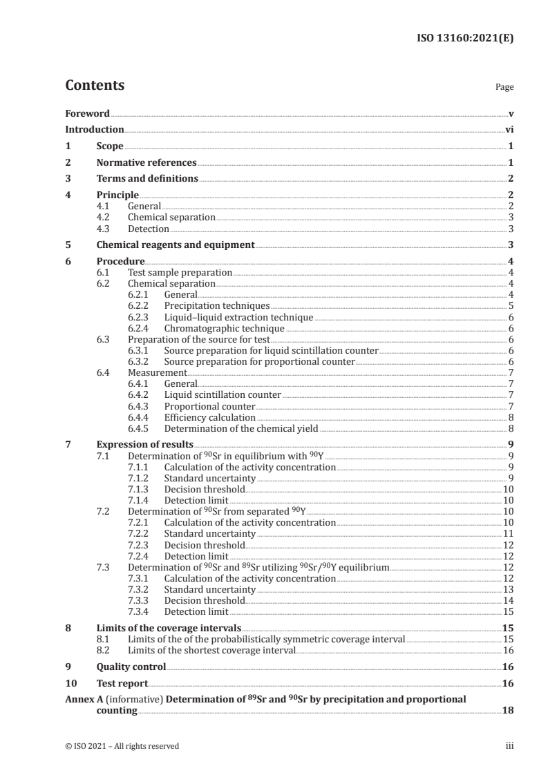 ISO 13160:2021 - Water quality — Strontium 90 and strontium 89 — Test methods using liquid scintillation counting or proportional counting
Released:7/14/2021