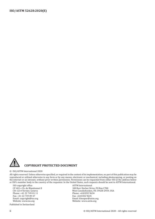 ISO/ASTM 52628:2020 ISO/ASTM 52628:2020 - Standard practice for dosimetry in radiation processing - Page 2 preview