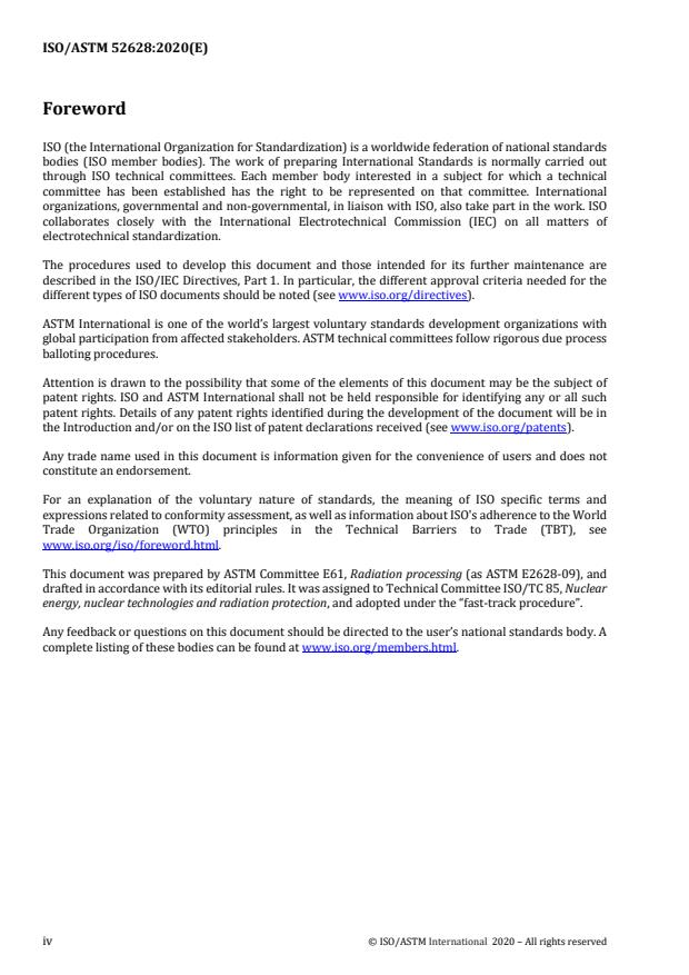 ISO/ASTM 52628:2020 ISO/ASTM 52628:2020 - Standard practice for dosimetry in radiation processing - Page 4 preview