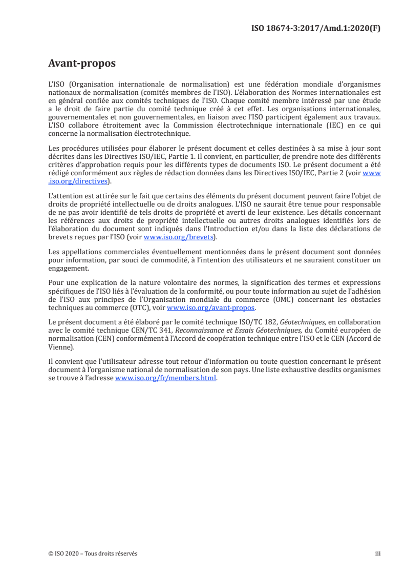 ISO 18674-3:2017/Amd 1:2020 - Reconnaissance et essais géotechniques — Surveillance géotechnique par instrumentation in situ — Partie 3: Mesurages des déplacements perpendiculairement à une ligne par inclinomètre — Amendement 1
Released:10/22/2020