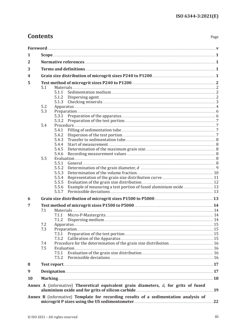 ISO 6344-3:2021 - Coated abrasives — Determination and designation of grain size distribution — Part 3: Microgrit sizes P240 to P5000
Released:11/30/2021