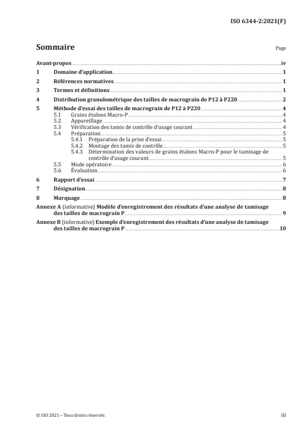 ISO 6344-2:2021 - Abrasifs appliqués -- Détermination et désignation de la distribution granulométrique