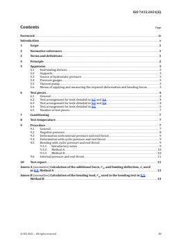 ISO 7432:2021 - Glass-reinforced thermosetting plastics (GRP) pipes and fittings — Test methods to prove the design of locked socket-and-spigot joints, including double-socket joints, with elastomeric seals
Released:4/30/2021 - Page 3 preview
