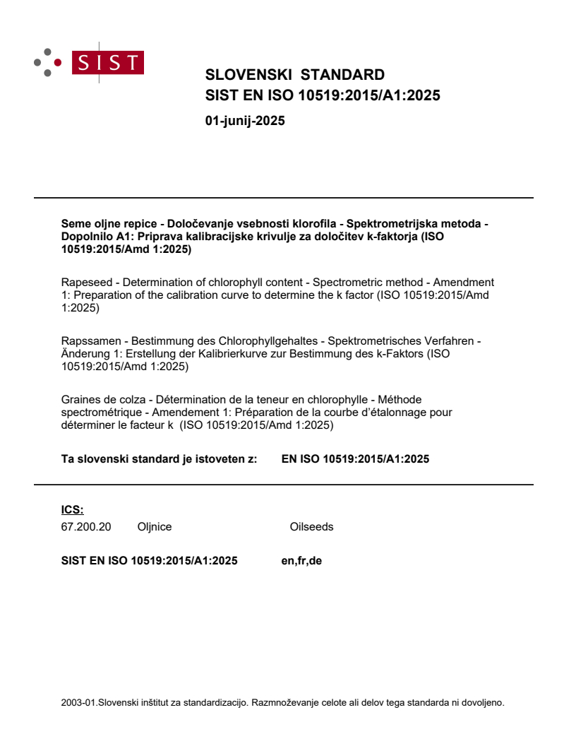 EN ISO 10519:2015/A1:2025