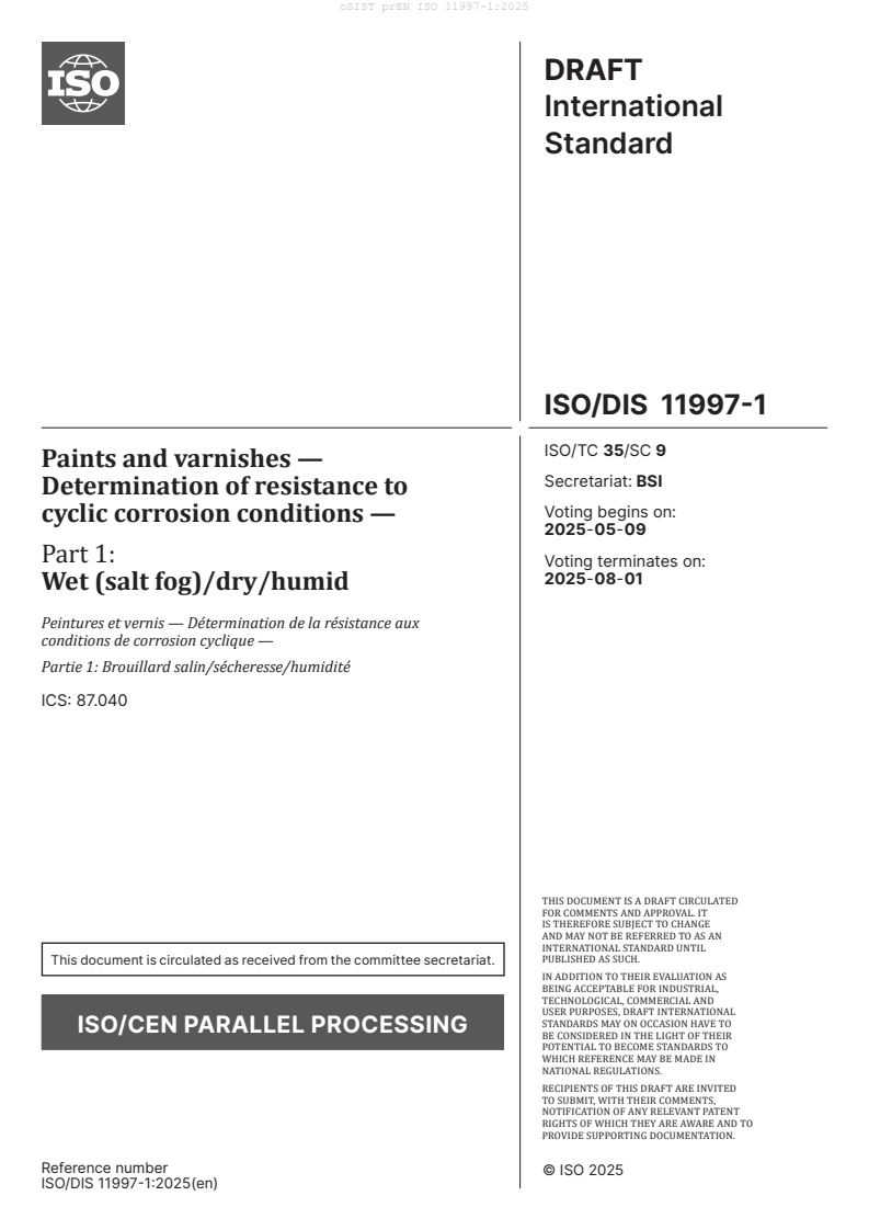 prEN ISO 11997-1:2025