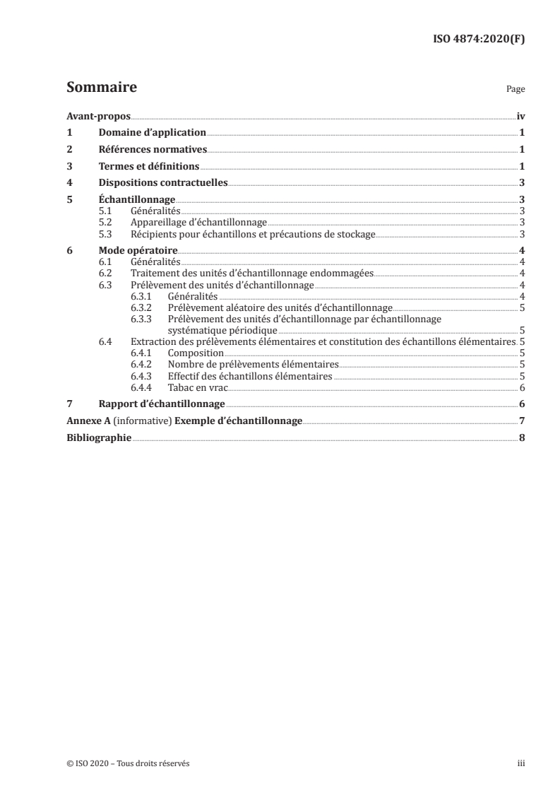 ISO 4874:2020 - Tabac — Échantillonnage des lots de matières premières — Principes généraux
Released:1/7/2020