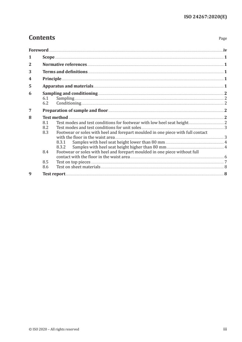 ISO 24267:2020 ISO 24267:2020 - Footwear — Determination of coefficient of friction for footwear and sole components — Test method
Released:11/2/2020