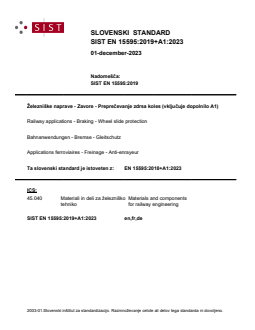 EN 15595:2019+A1:2023 - BARVE - Page 1 preview