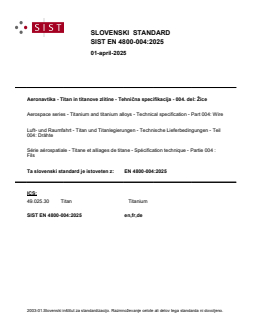 SIST EN 4800-004:2025 - Page 1 preview