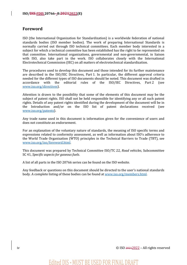 ISO 20766-8:2023 REDLINE ISO 20766-8:2023 - Road vehicles — Liquefied petroleum gas (LPG) fuel system components — Part 8: Fuel pump
Released:10/18/2022 - Page 4 preview