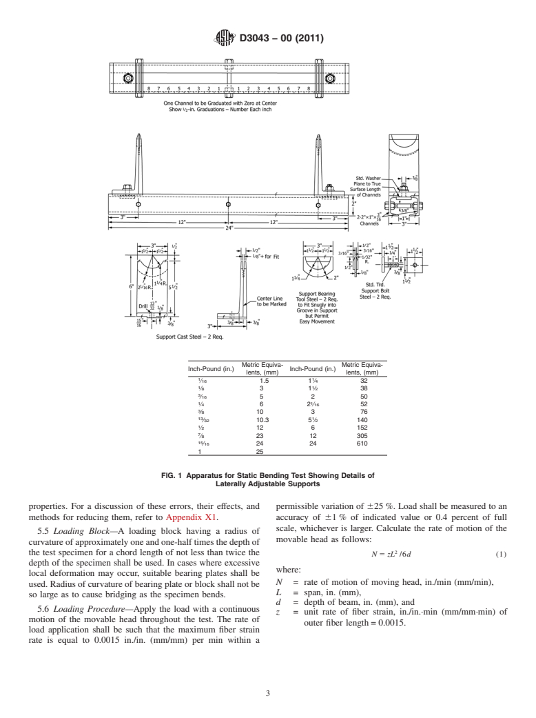 ASTM D3043-00(2011) - Standard Test Methods for Structural Panels in Flexure