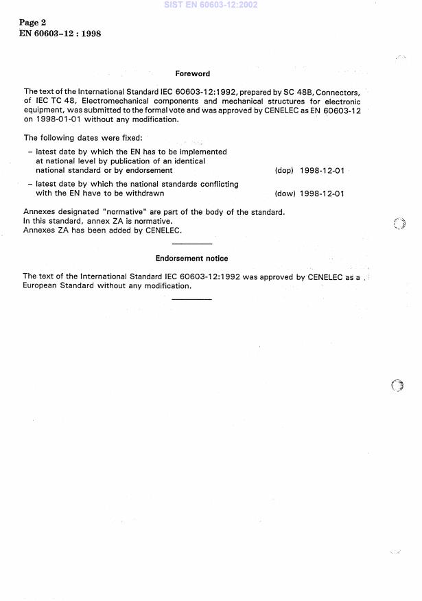 EN 60603-12:1998 EN 60603-12:2002 - Page 4 preview