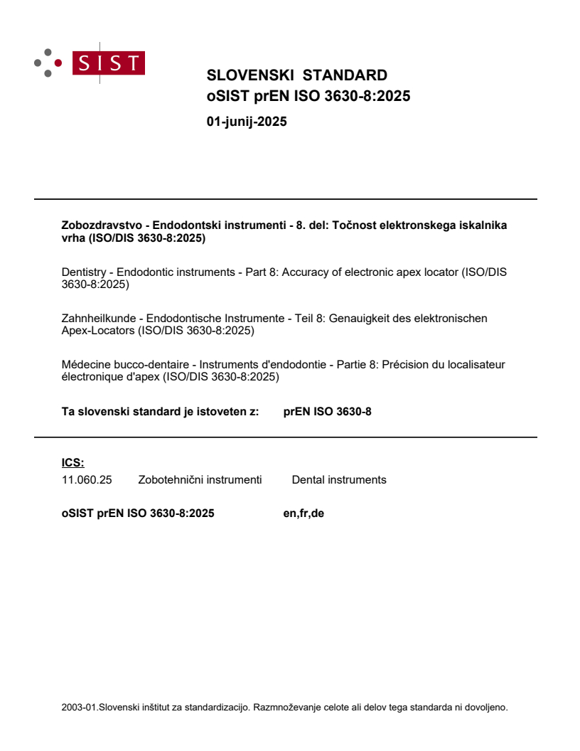 prEN ISO 3630-8:2025