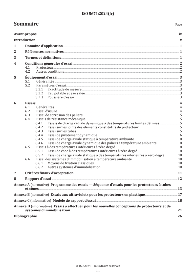 ISO 5674:2024 - Tracteurs et matériels agricoles et forestiers — Protecteurs d'arbres de transmission à cardans de prise de force (p.d.f) — Essais de résistance mécanique et d'usure et critères d'acceptation
Released:12/6/2024