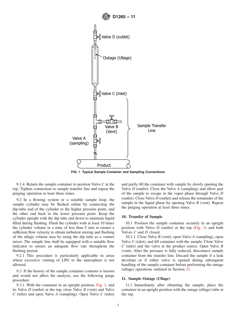 ASTM D1265-11 - Standard Practice for Sampling Liquefied Petroleum (LP) Gases, Manual Method