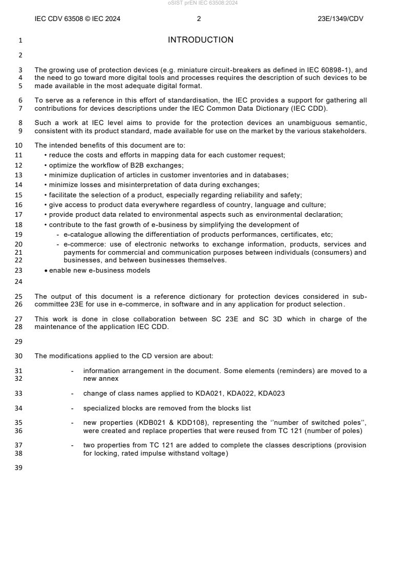 FprEN IEC 63508:2026 prEN IEC 63508:2024 - BARVE - Page 4 preview