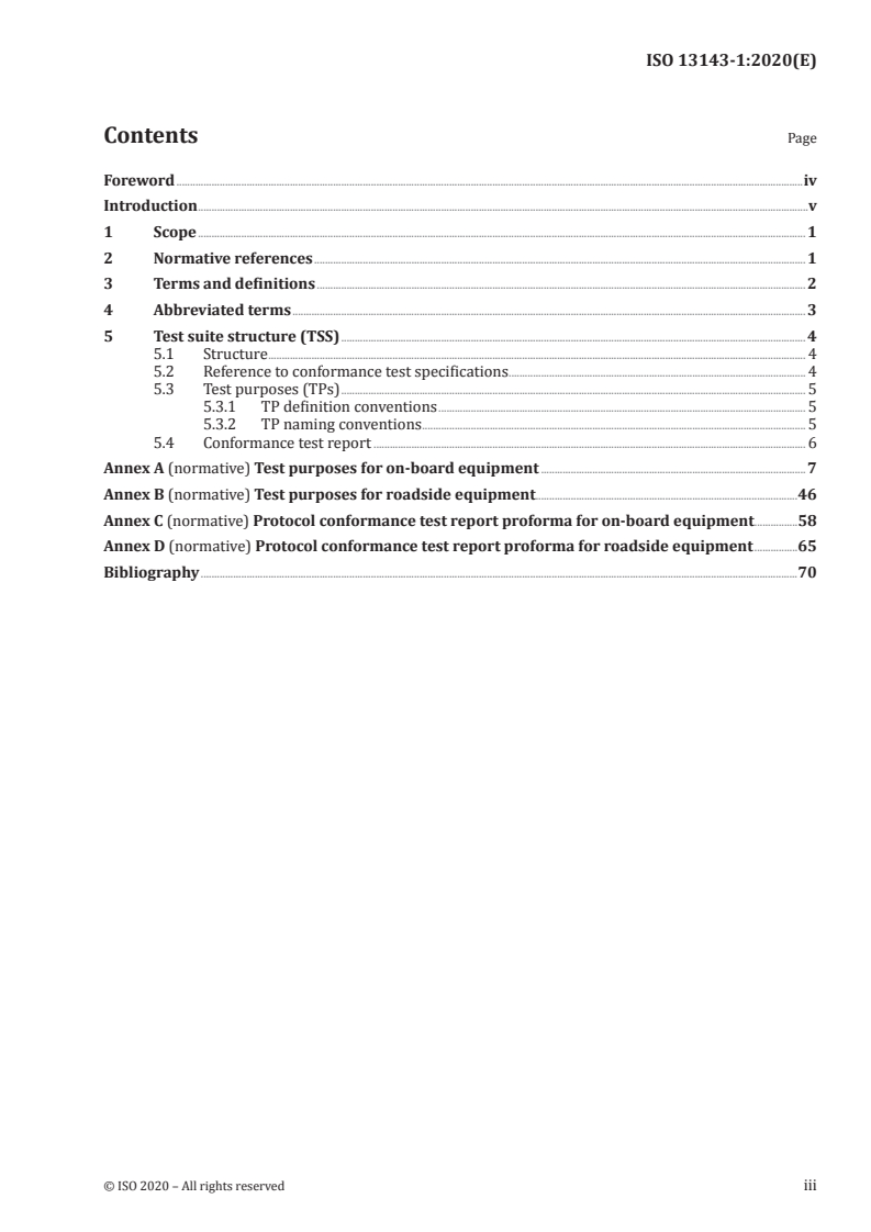 ISO 13143-1:2020 - Electronic fee collection — Evaluation of on-board and roadside equipment for conformity to ISO 12813 — Part 1: Test suite structure and test purposes
Released:11/3/2020