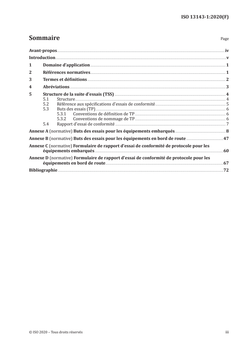 ISO 13143-1:2020 - Perception de télépéage — Évaluation des équipements embarqués et en bord de route quant à la conformité avec l'ISO 12813 — Partie 1: Structure de suite d'essais et buts des essais
Released:11/3/2020