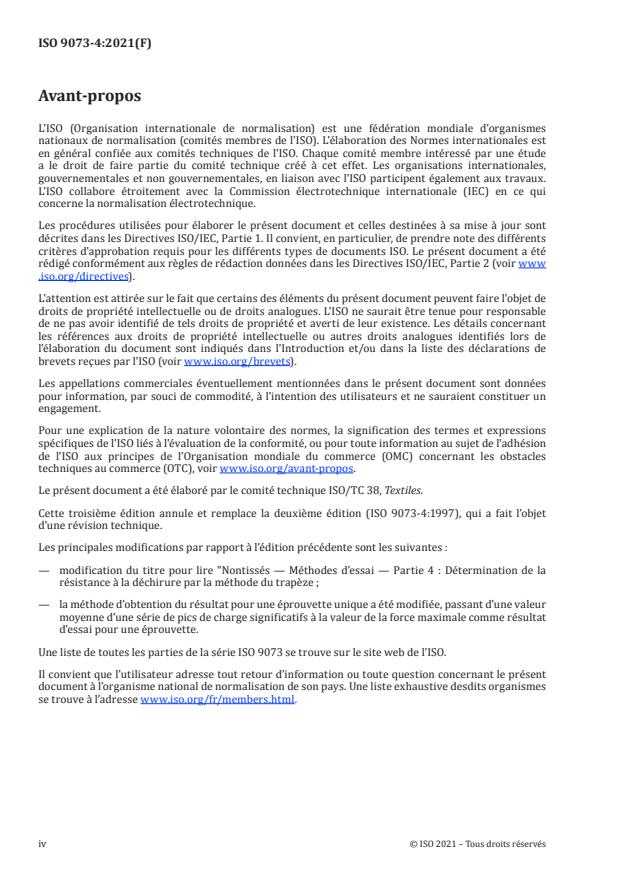 ISO 9073-4:2021 ISO 9073-4:2021 - Nontissés -- Méthodes d’essai - Page 4 preview