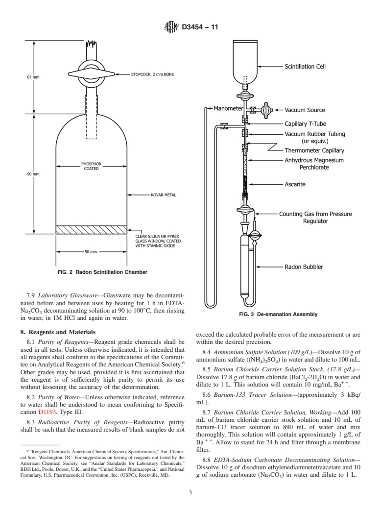 ASTM D3454-11 - Standard Test Method for  Radium-226 in Water