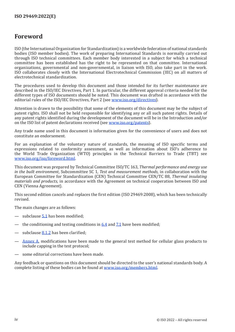 ISO 29469:2022 ISO 29469:2022 - Thermal insulating products for building applications — Determination of compression behaviour
Released:21. 10. 2022 - Page 4 preview