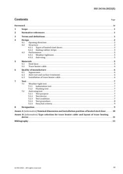 ISO 24316:2022 ISO 24316:2022 - Ships and marine technology — Design and test requirements for steel doors using electrical trace heating
Released:7. 07. 2022 - Page 3 preview