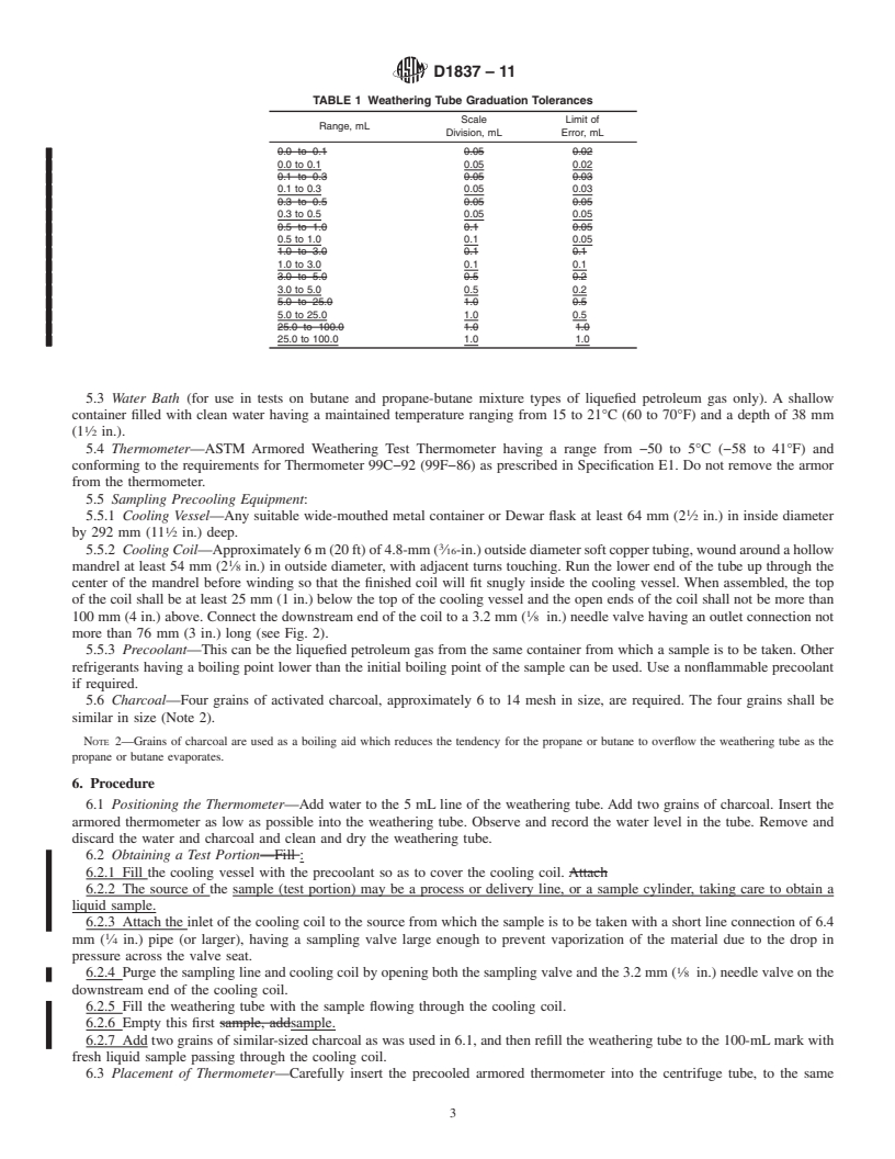 REDLINE ASTM D1837-11 - Standard Test Method for Volatility of Liquefied Petroleum (LP) Gases