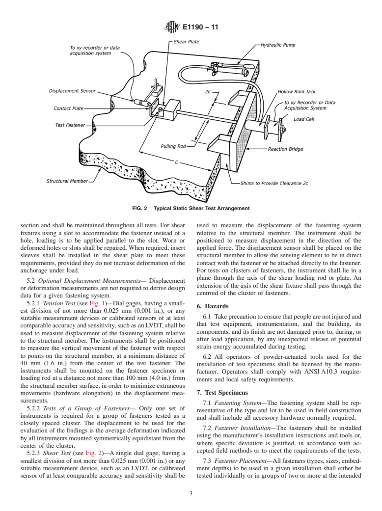 ASTM E1190-11 - Standard Test Methods for Strength of Power-Actuated Fasteners Installed in Structural Members