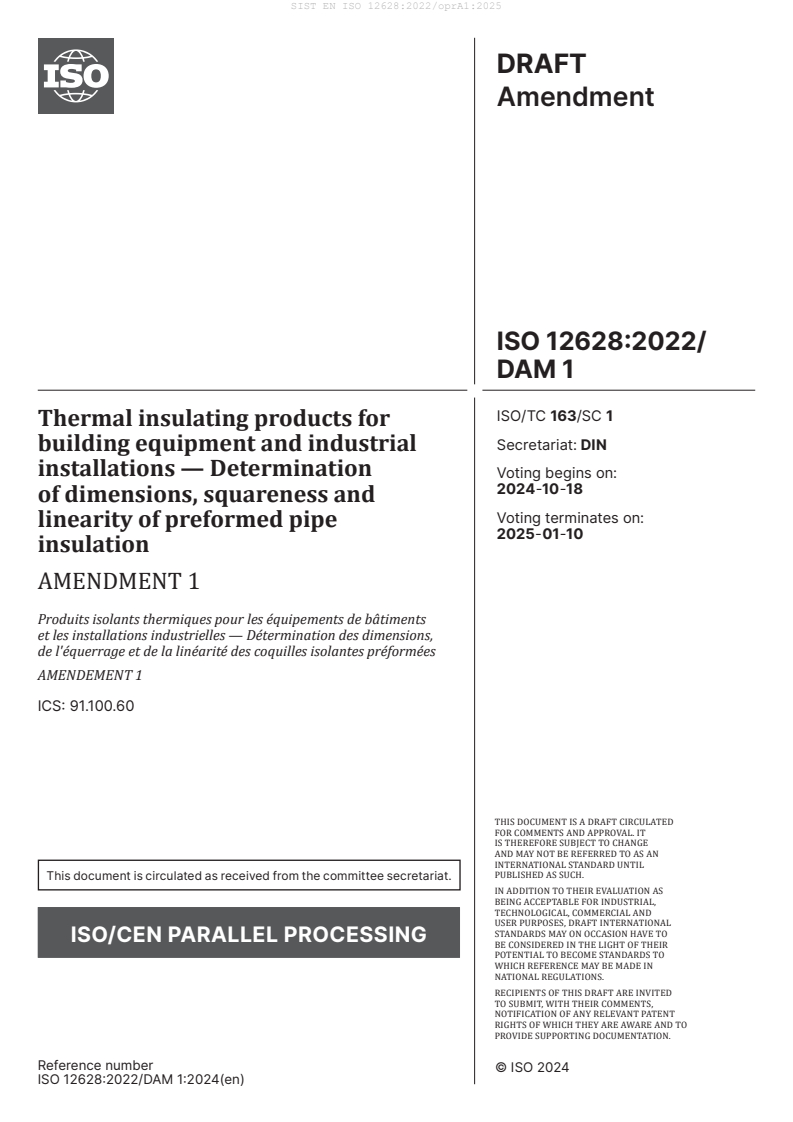 EN ISO 12628:2022/oprA1:2025