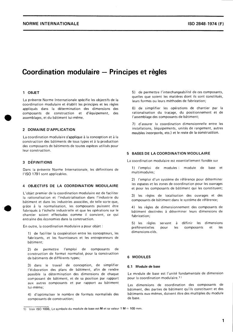 ISO 2848:1974 - Modular co-ordination — Principles and rules
Released:3/1/1974