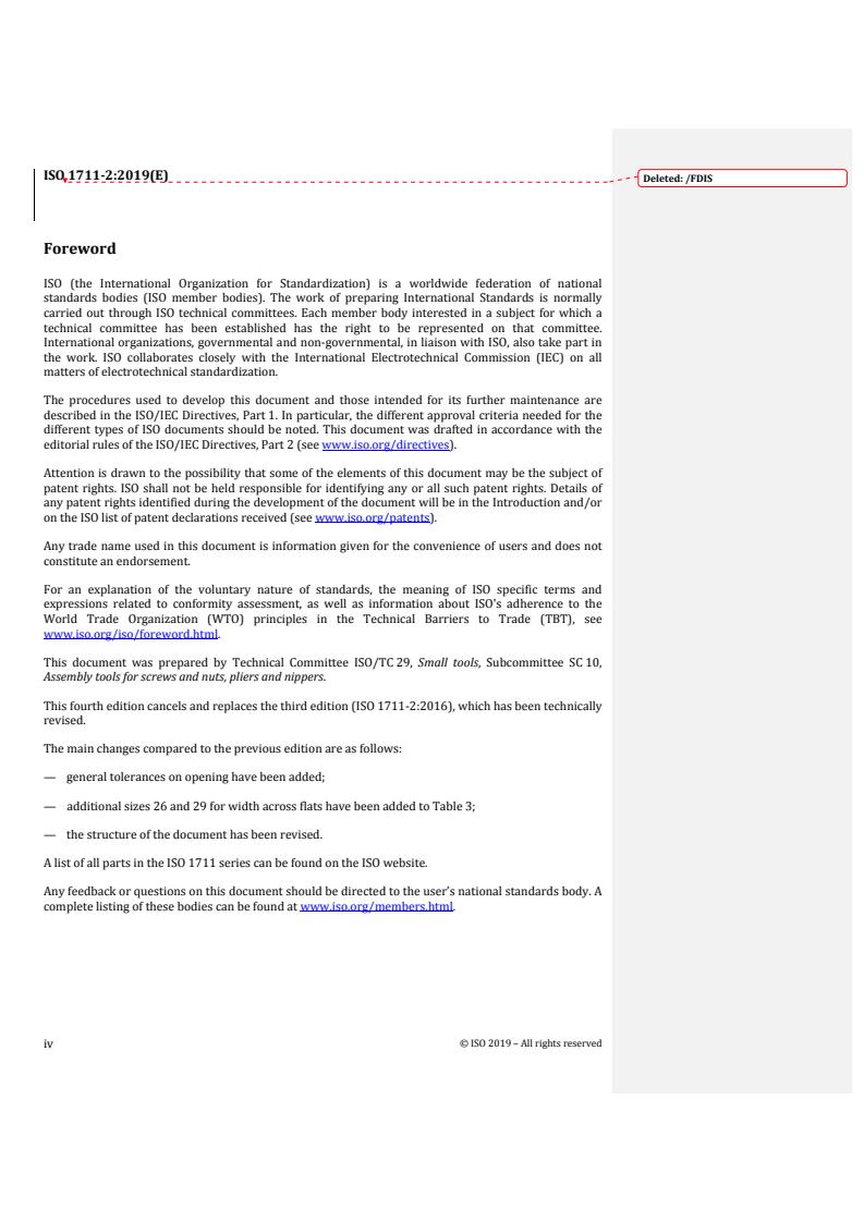 ISO 1711-2:2019 REDLINE ISO 1711-2:2019 - Assembly tools for screws and nuts — Technical specifications — Part 2: Machine-operated sockets (impact)
Released:10/8/2019 - Page 4 preview
