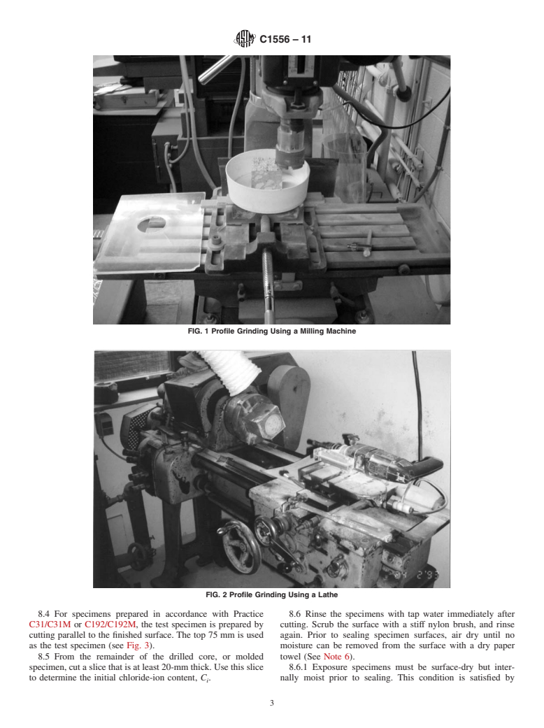 ASTM C1556-11 - Standard Test Method for Determining the Apparent Chloride Diffusion Coefficient of Cementitious Mixtures by Bulk Diffusion