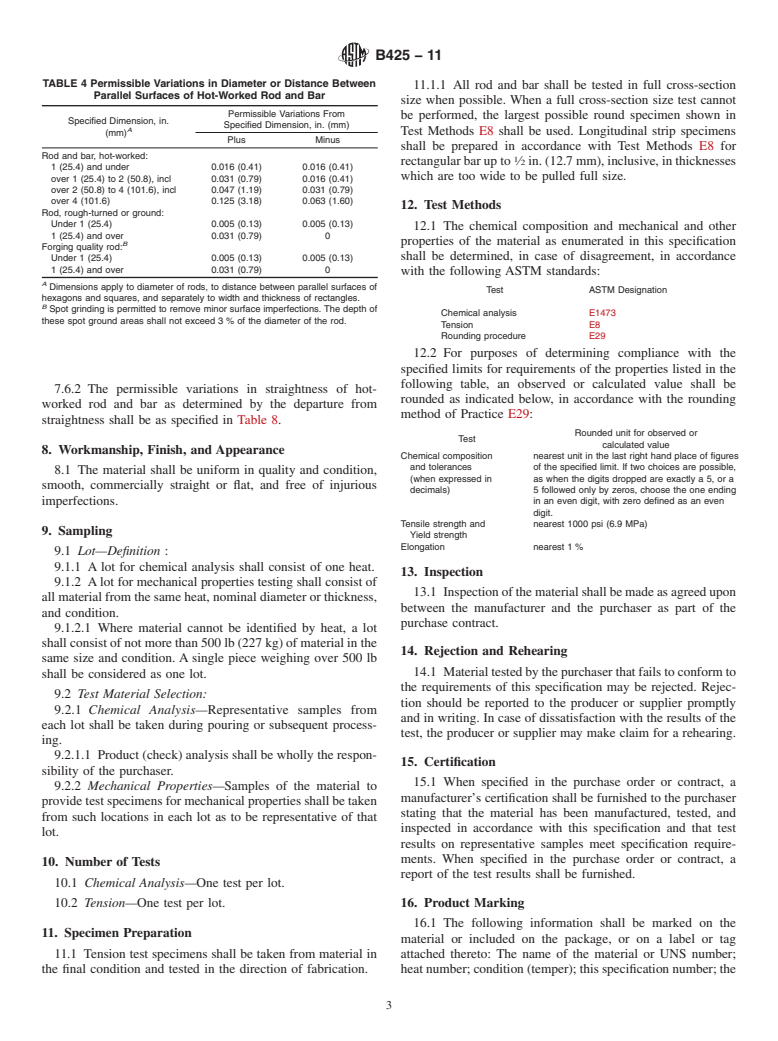 ASTM B425-11 - Standard Specification For Ni-Fe-Cr-Mo-Cu Alloy (UNS ...