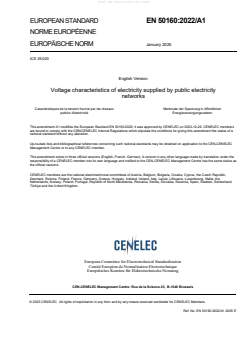 EN 50160:2022/A1:2025 EN 50160:2023/A1:2025 - Page 3 preview