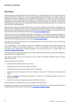 ISO 8000-110:2021 ISO 8000-110:2021 - Data quality — Part 110: Master data: Exchange of characteristic data: Syntax, semantic encoding, and conformance to data specification
Released:11/15/2021 - Page 4 preview