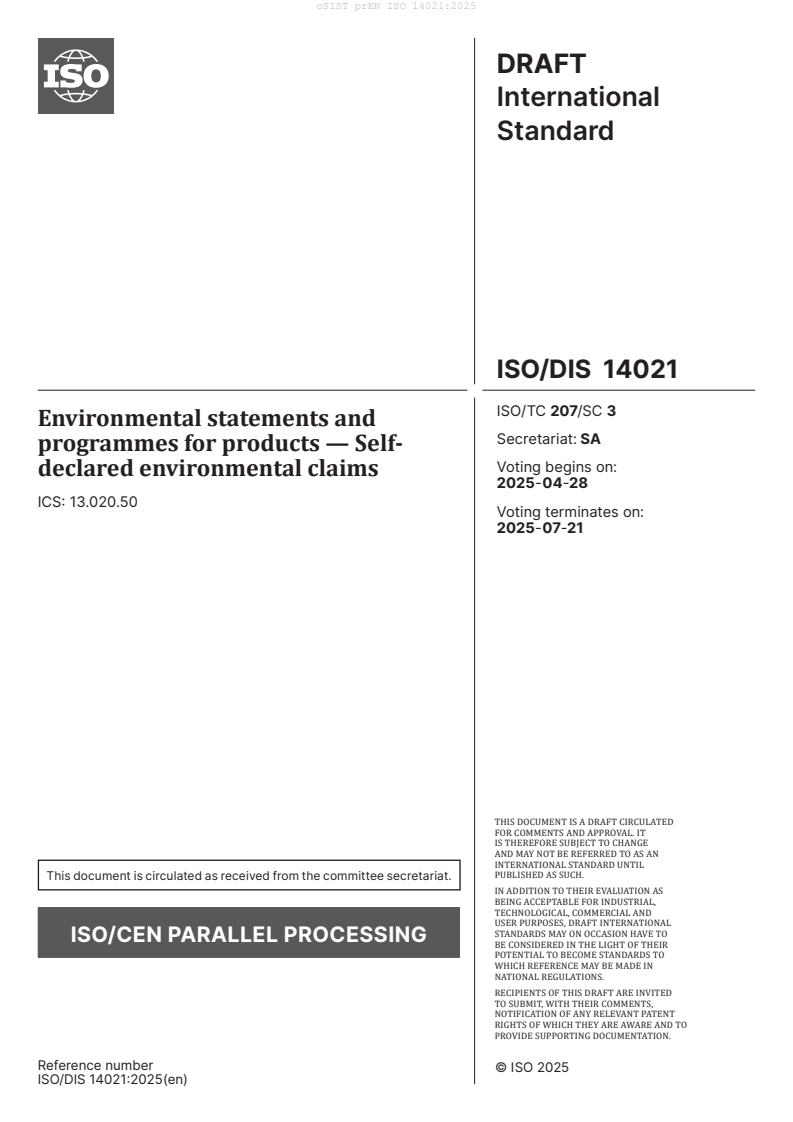prEN ISO 14021:2025
