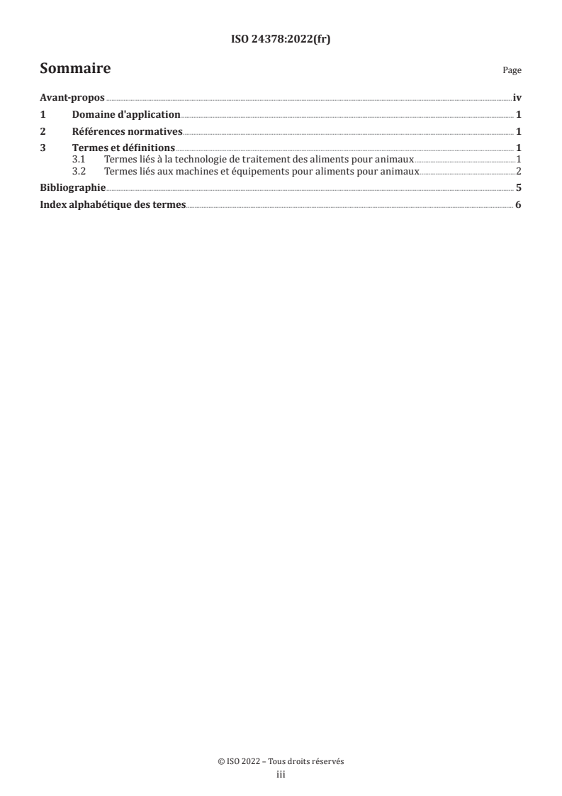 ISO 24378:2022 - Machines pour préparation d'aliments pour animaux — Vocabulaire
Released:9/4/2024