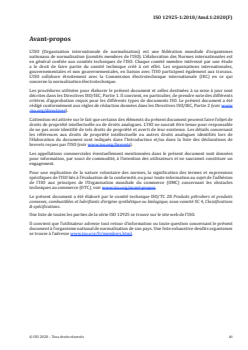 ISO 12925-1:2018/Amd 1:2020 - Lubrifiants, huiles industrielles et produits connexes (classe L) — Famille C (engrenages) — Partie 1: Spécifications des lubrifiants pour systèmes d'engrenages sous carter — Amendement 1: Point d’écoulement selon l’ISO 3016 des catégories CKTG, CKES, CKPG et CKPR — Modifications des limites
Released:5/29/2020 - Page 3 preview